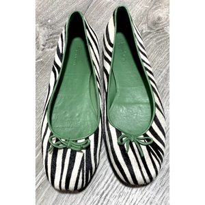 Boden Calf Hair Zebra Flats Size 40